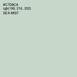 #C7D8CA - Sea Mist Color Image